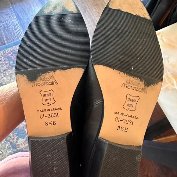 - white mountain black leather cowgirl boots - Picture 3 of 7